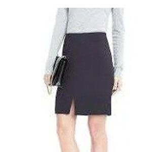 Banana Republic Dark Charcoal Gray Stretch Pencil Skirt size‎ 10 Minimalistic